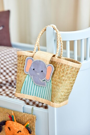 Impressionen zu RICE Kleine Raffia Kindertasche, Bild 2