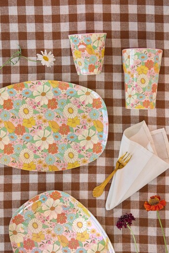 Impressionen zu RICE Medium Melamin Becher Flower Power, Bild 1