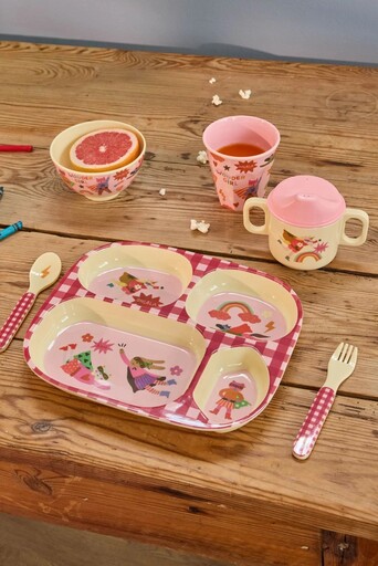 Impressionen zu RICE Melamin Baby Dinner Set Hero in Geschenkbox, Bild 2