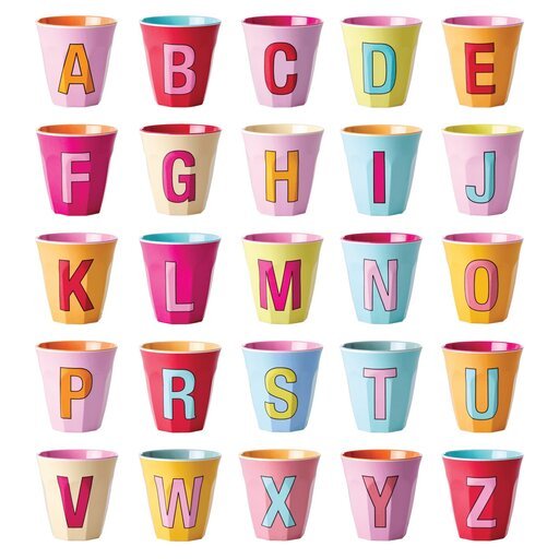 Impressionen zu RICE Melamin Becher Buchstaben, Bild 6