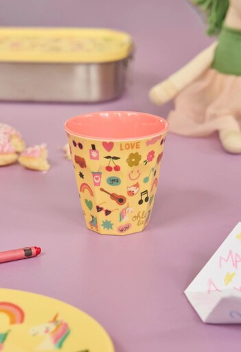 Impressionen zu RICE Melamin Becher Medium für Kinder Unicorn Love, Bild 1