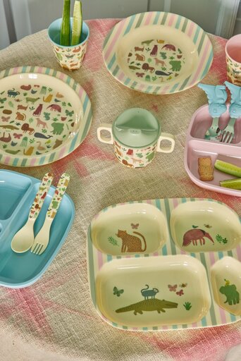 Impressionen zu RICE Melamin Tiefer Teller Sweet Jungle Print, Bild 1