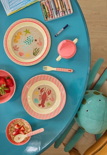 Impressionen zu RICE Melamin Kinderteller Ocean Print, Bild 2
