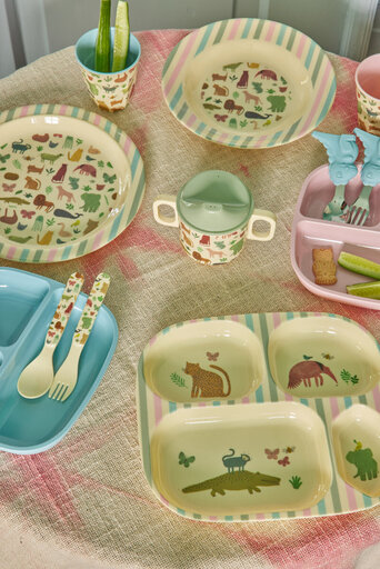 Impressionen zu RICE Melamin Kinderteller Sweet Jungle Print, Bild 1