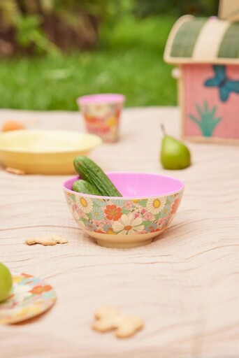 Impressionen zu RICE Mittelgroße Melamin Schüssel Flower Power, Bild 1