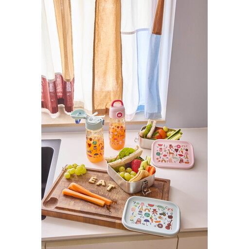 Impressionen zu RICE Kinder Trinkflasche ABC-Print – Bunt, Robust & Skandinavisch für unterwegs, Bild 2