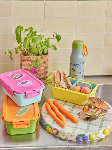 Impressionen zu RICE Plastik Lunchbox mit 3 Fächern, Bild 2