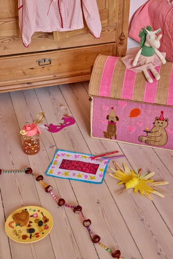 Impressionen zu RICE Runder Melamin Kinderteller Unicorn Love, Bild 2