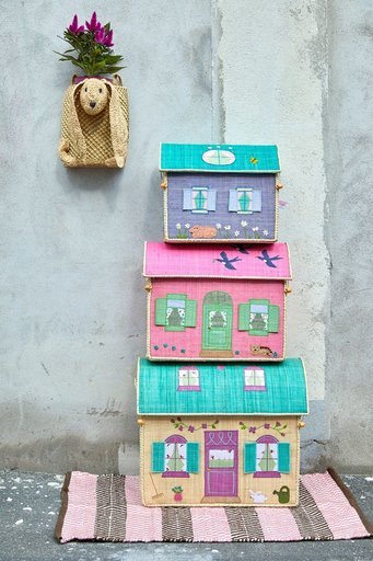 Impressionen zu RICE Spielzeugkörbe Aufbewahrung Zootiere 3er Set, Bild 1