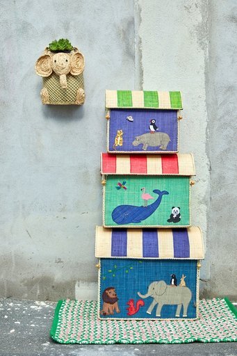 Impressionen zu RICE Spielzeugkörbe Aufbewahrung Zootiere 3er Set, Bild 2