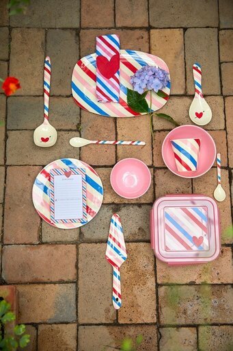 Impressionen zu RICE Stoffserviette Candy Stripes, Bild 1