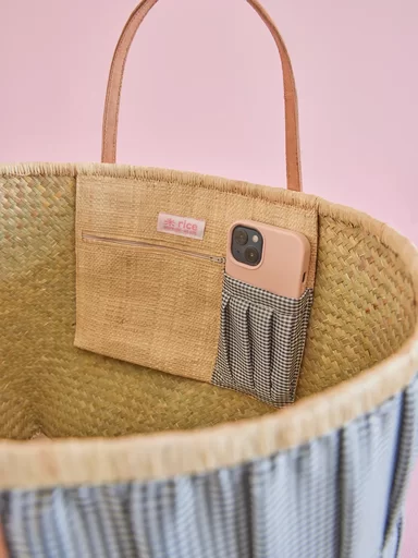 Impressionen zu RICE Tasche aus Bast mit Henkel, Bild 5