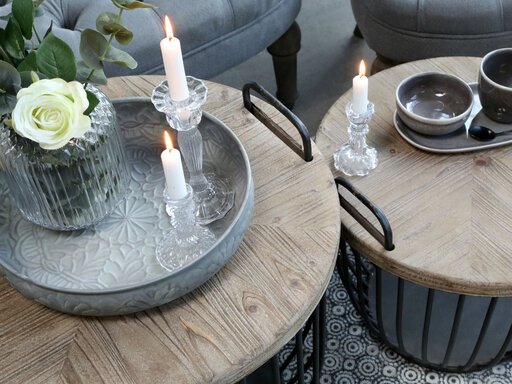Impressionen zu Chic Antique Shabby Sofatisch mit Holzdeckel 2er Set, Bild 6