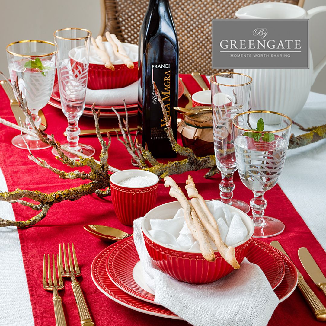 GreenGate Alice red Geschirr