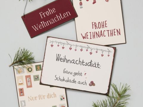 Schilder, Metallschilder