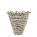 Vase mit Rillen aus Steingut