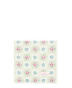 Stoffserviette Elle mit Spitze pale green