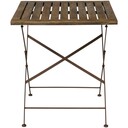Bistrotisch mit Holztischplatte und Metallgestell klappbar