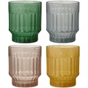 Trinkglas im 4er Set, verschiedene Farben