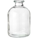 Vase Anna aus Klarglas mit Hals – Skandinavisch Schlicht