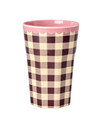 Hoher Melamin Becher Check Me Out