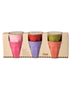 RICE Medium Melamin Becher im 6er Pack - Solid Colors