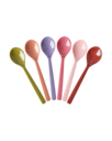 RICE Melamin Teelöffel Set – 6er-Pack in bunten Unifarben